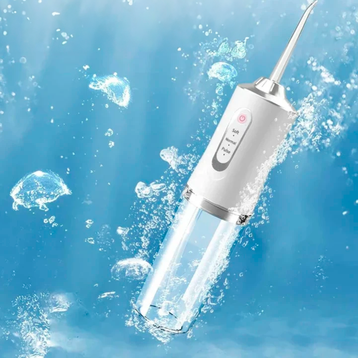BrilhoJet™ Portable Dental Water Flosser – Deep Cleaning, USB Rechargeable & Compact Design