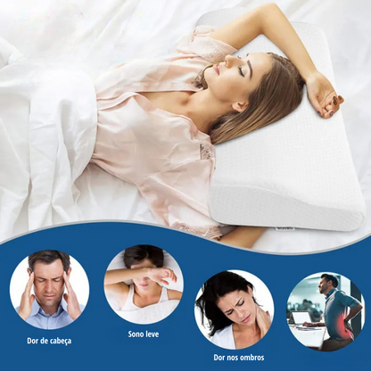 OrthoSleep™ Memory Foam Pillow – Ergonomic Support, Deep Rest & Cervical Relief