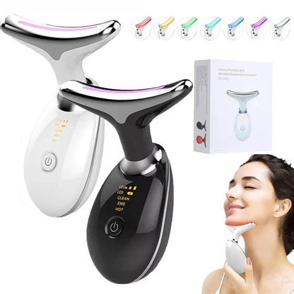 LiftGlow™ 7-in-1 Facial Massager – LED Light, Microcurrent & Heat Therapy for Younger Skin