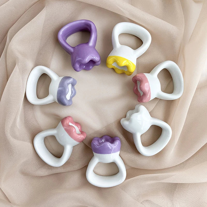 Massage Gua Sha Plate Ceramic Guasha Massage Board Ring Shape Skin Tightening Compact Ergonomic For Face Head Shoulder Knee