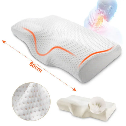 OrthoSleep™ Memory Foam Pillow – Ergonomic Support, Deep Rest & Cervical Relief
